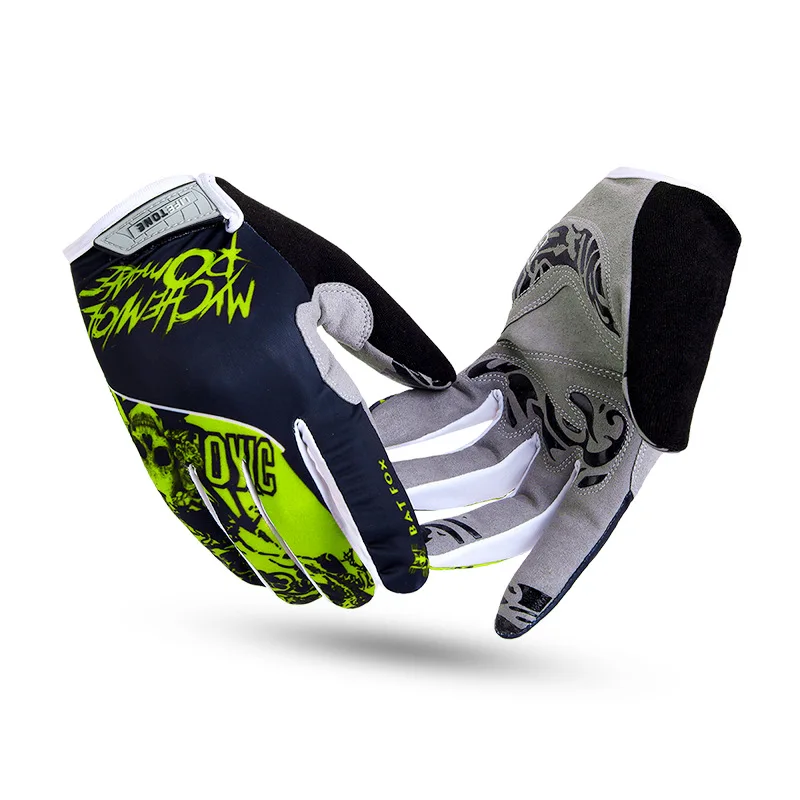 BATFOX hombres mujeres dedo completo Ciclismo guantes Nylon carretera montaña bicicleta MTB Downhill Riding guantes gel pad Luva Ciclismo