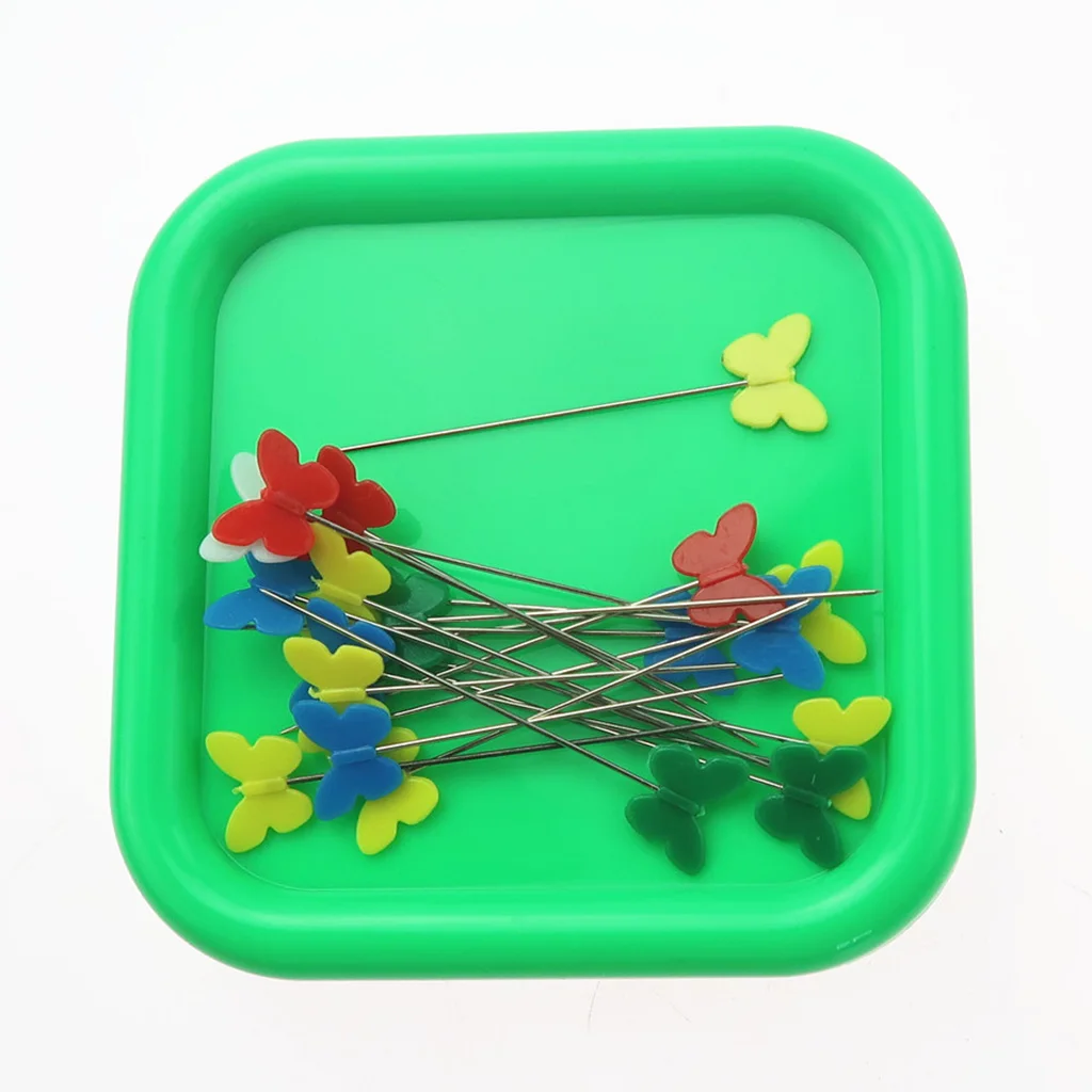 8.5cm Square Magnetic Pin Cushion Pincushion Sewing Needles Holder Organizer for Crochet Hooks Paper Clips Nails Screws Storage