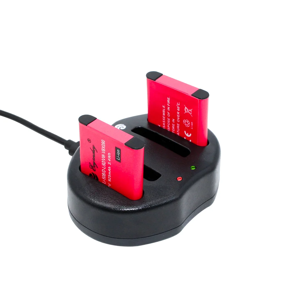 2 шт. аккумулятор камеры + 1 USB зарядное устройство Li 50B D Li92 для Olympus MJU Stylus 1010 1020 1030SW