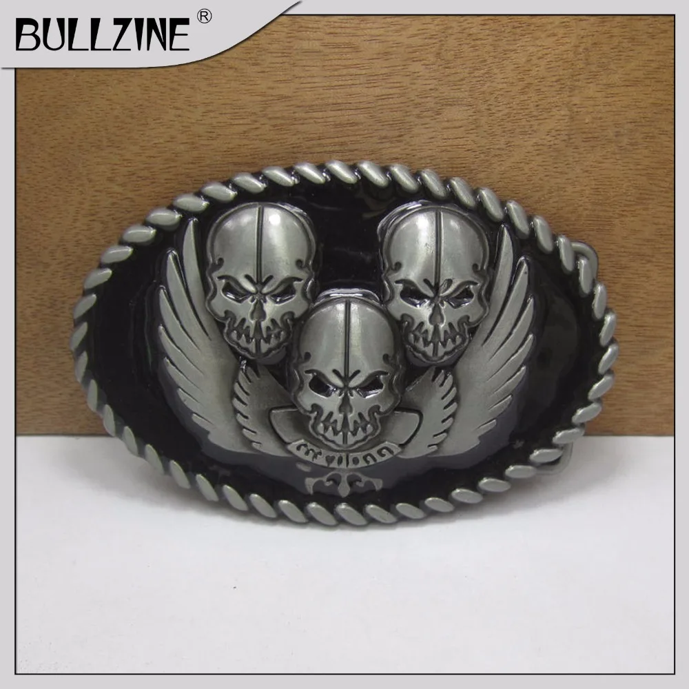 Пряжка для ремня с черепом Bullzine оловянной отделкой|belt buckle|skull belt bucklebelt skull buckle |