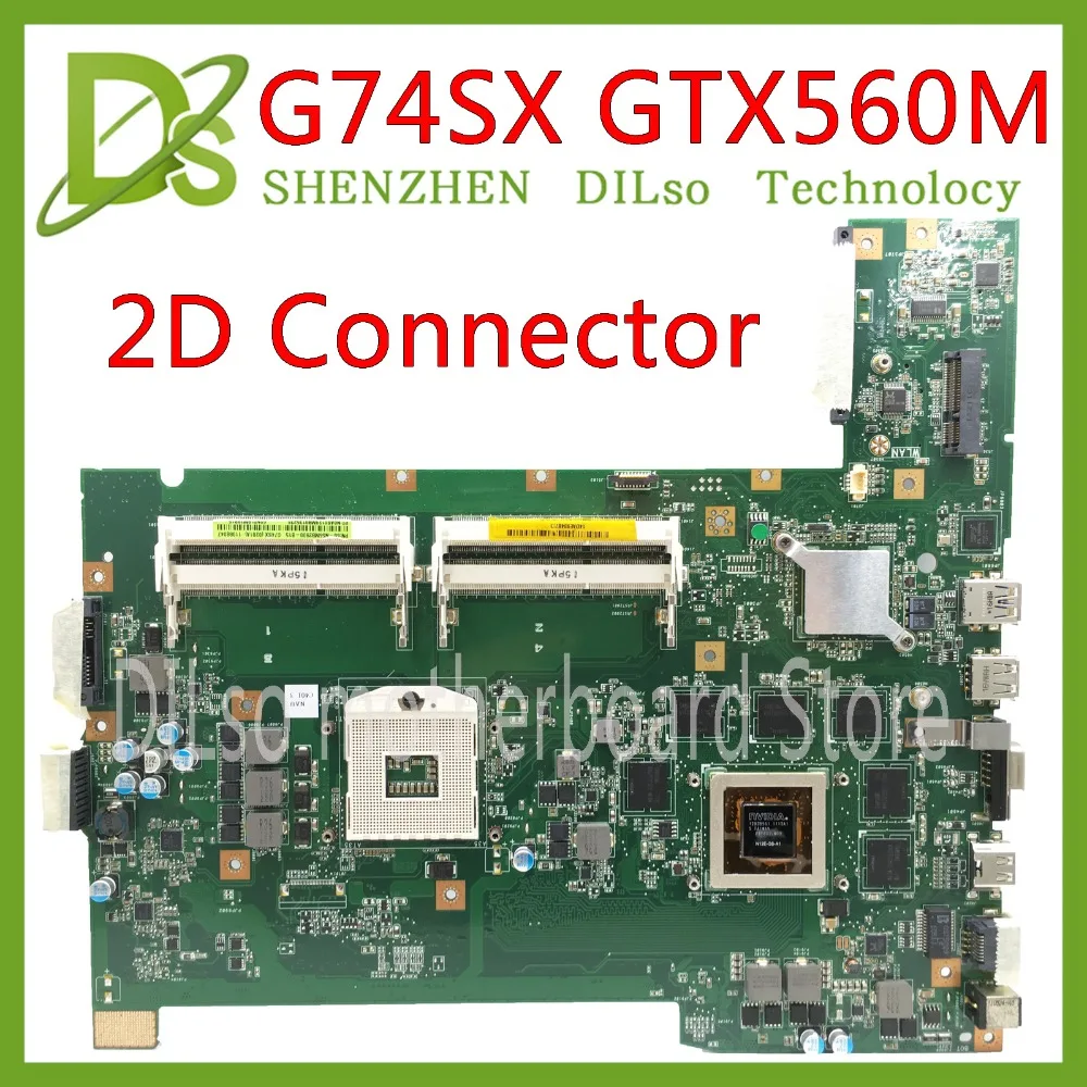 KEFU G74SX moederbord voor ASUS G74SX GTX560M ondersteuning 2D connector 8 Geheugen's laptop moederbord 100% test origineel in voorraad KEFU G74SX moederbord voor ASUS G74SX GTX560M ondersteuning 2D connector 8 Geheugen's laptop moederbord 100% test origineel in voorraad