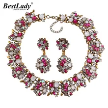 Лучший женский большой бренд драгоценный камень винтажное Хрустальное массивное ожерелье Макси колье Femme роскошное Макси ожерелье-чокер