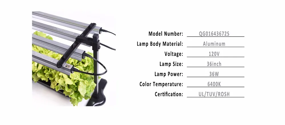 36 Вт Светодиодный светильник для теплицы, светодиодный светильник, лампа для растений, растение, полный спектр, цветочный светильник, дизайн, мини-форма
