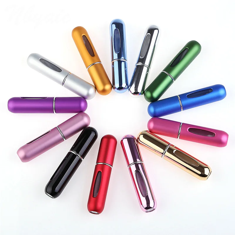  Atomizer Traveler Makeup Jars 5ml Empty Cosmetic Containers Mini Aluminum Storage Bottles Portable 