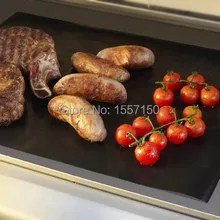 12 шт. 40x50cm* 0.08 мм антипригарным PTFE Принадлежности для шашлыков вкладыши духовка лайнер гриль фольги барбекю лайнер многоразовые лист тефлона приготовления