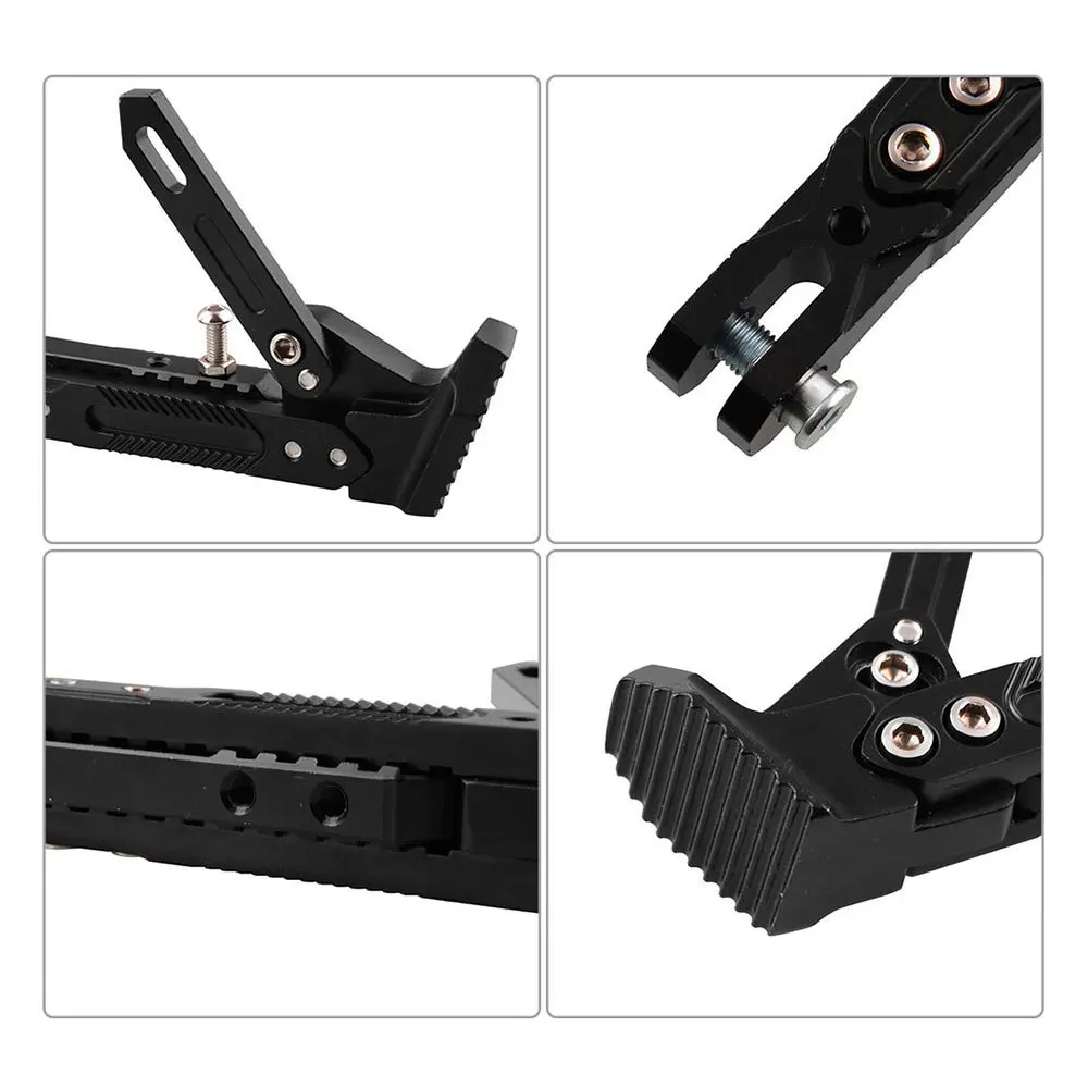  Vehemo 20cm CNC for Motorcycle Foot Brace Parking Leg Parking Stand Modified Black Motorcycle Acces