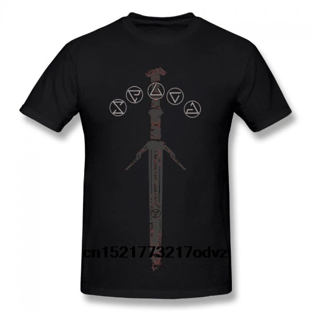 

Men t shirt The Witcher 3 Silver Swordjpg Summer Basic Short (Regular and Big and Tall Sizes Included) women