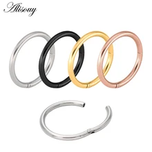 1pc g23 inoxidável segmento articulado nariz anel 16g & 14g mamilo clicker orelha cartilagem tragus helix lábio piercing unisex moda jóias
