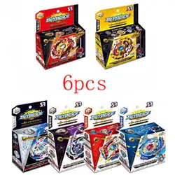 6 шт./лот Новый Beyblade взрыв Игрушечные лошадки Арена BeyBlades toupie Beyblade Металл Fusion avec lanceur Бог Прядильный механизм бей лезвия игрушка