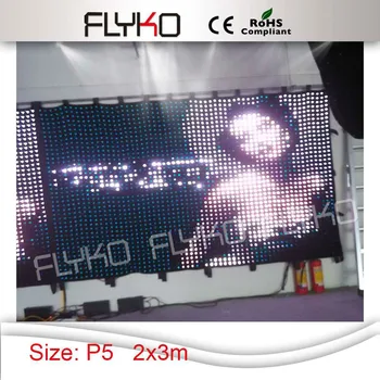 

Free shipping portable soft led video display