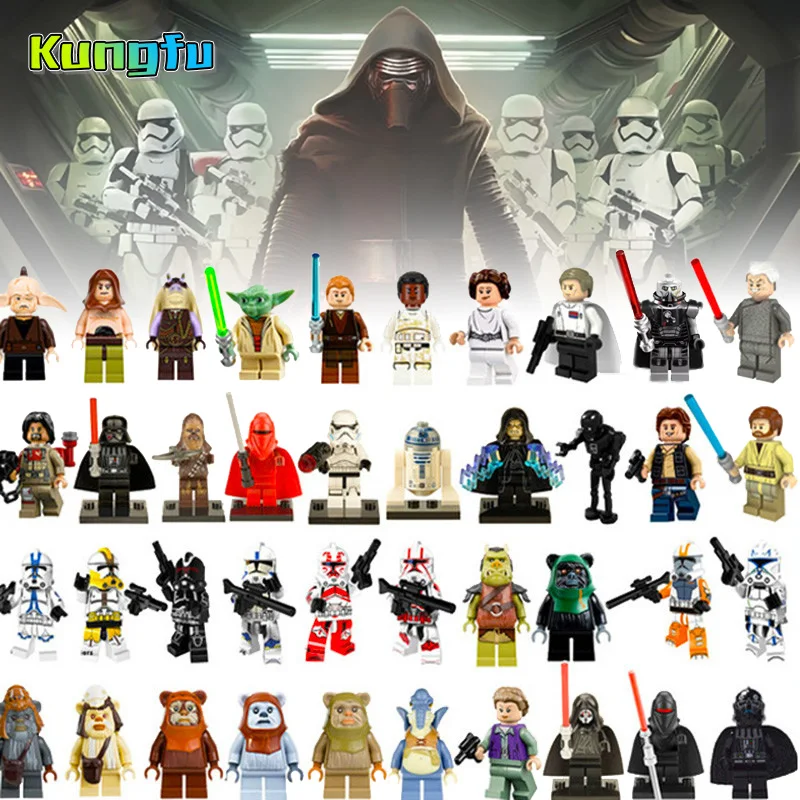 

Chewbacca Legong Star Wars Building Blocks Han Solo nakin Darth Vader Yoda Jar R2d2 Starwars Figures Fun Kid loly Toys gift