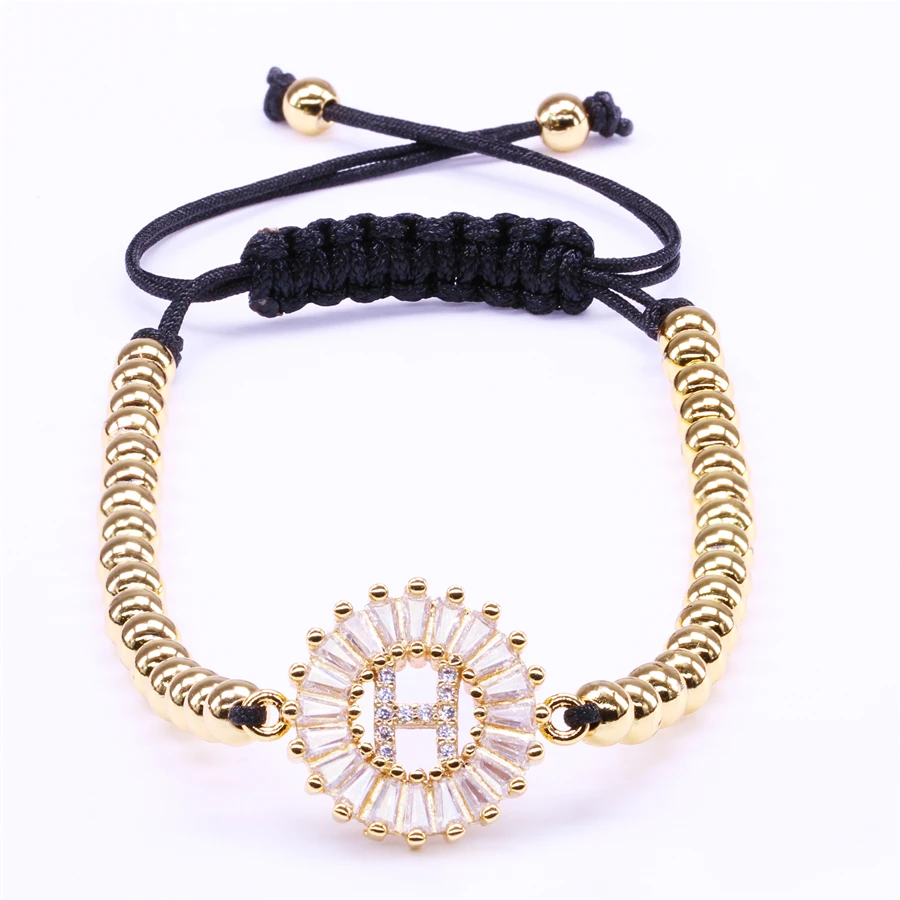 Letter H Crystal Copper Bracelet Fashion Rope For Women BLDC00copper braceletbracelet