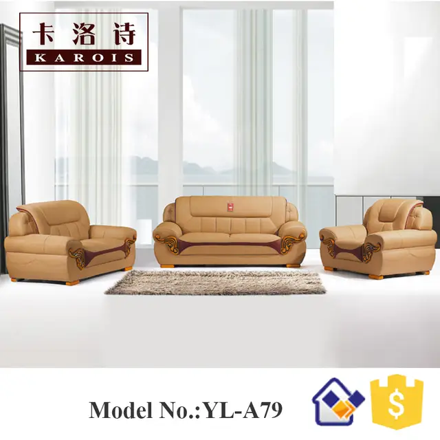Foshan Leather Sectional Furniture Set Synthetic Sofa