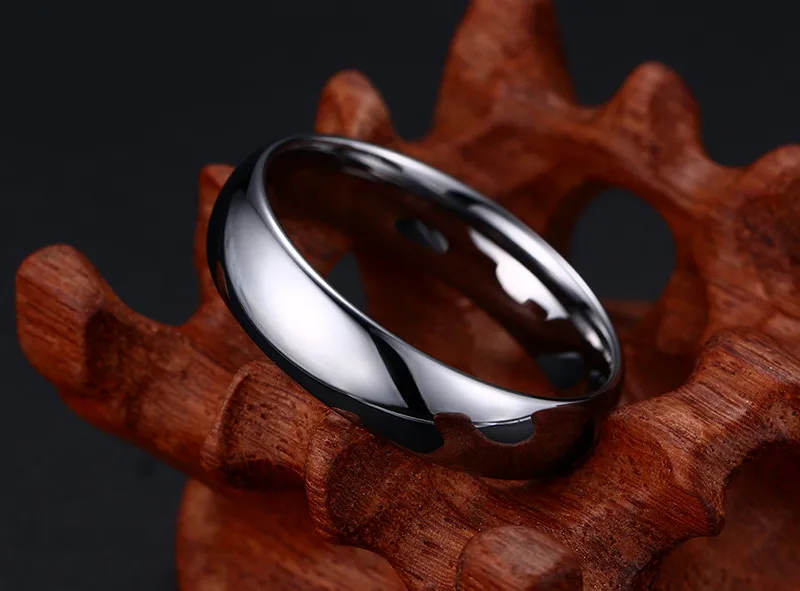 Предложение реальные круглые обручальные кольца металлические классические карбидные кольца цвета платины для женщин США размер стандарт