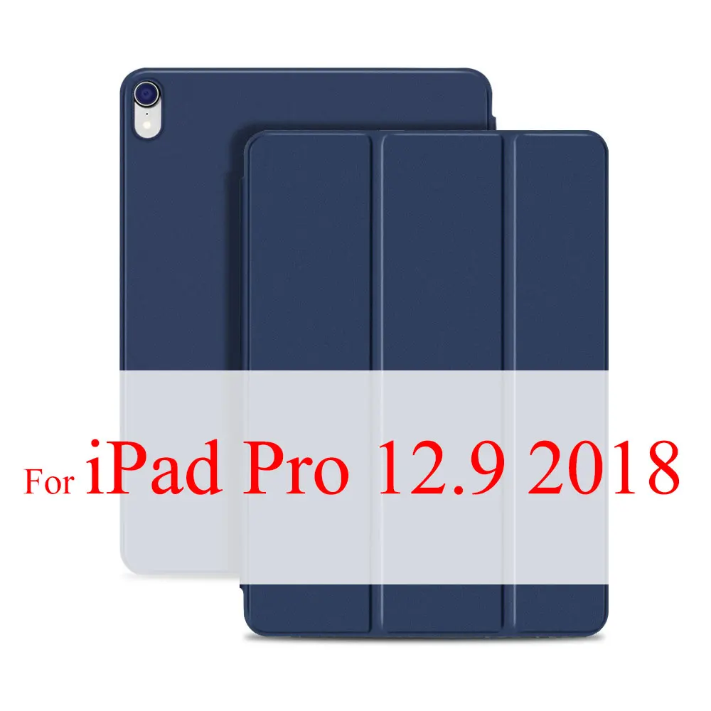 Магнитный адсорбционный Чехол для IPad Pro 12,9 Funda Ultra Slim Smart Case для IPad Pro 11 поддержка карандаш Чаринг крышка - Цвет: Pro 12.9 Blue