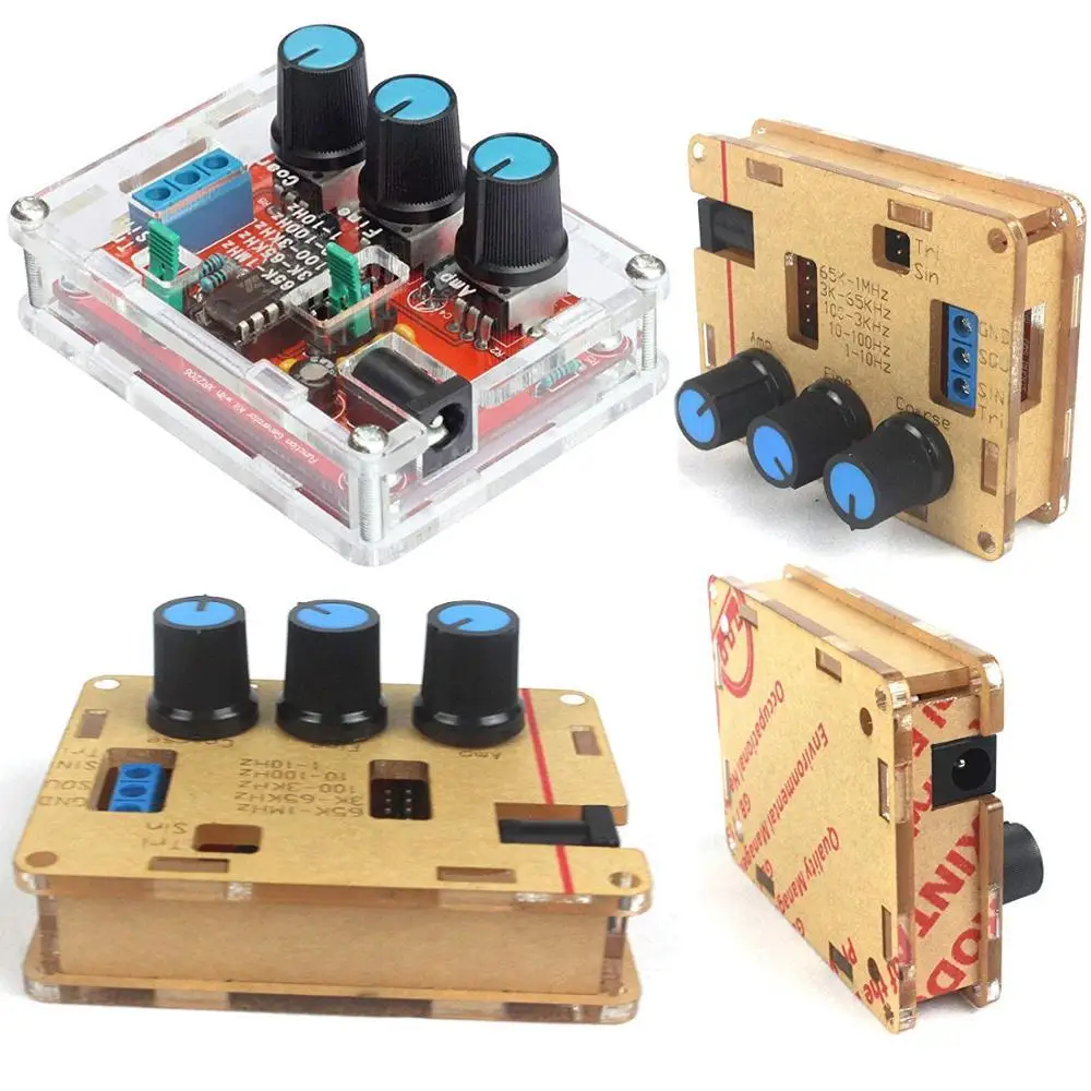 Функциональный генератор сигналов DIY Kit синус/треугольник/квадратный выход 1 Гц