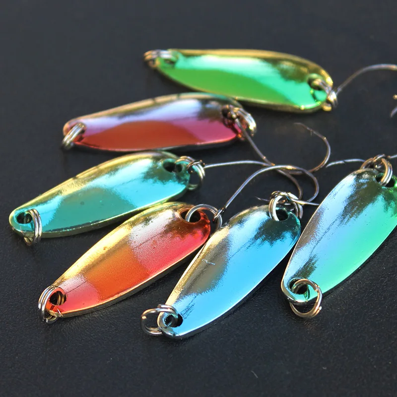 Small Colorful Spoons Fishing Lure 3g Jigs Spoon Artificial Lures Hard