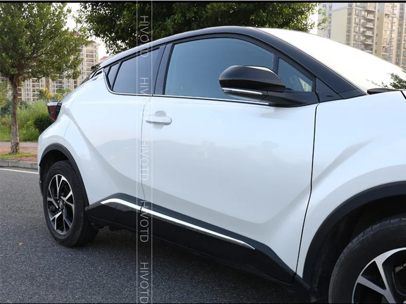 Hivotd для Toyota C-HR CHR аксессуары Накладка на порог защита из нержавеющей стали наклейка внешний стиль автомобиля