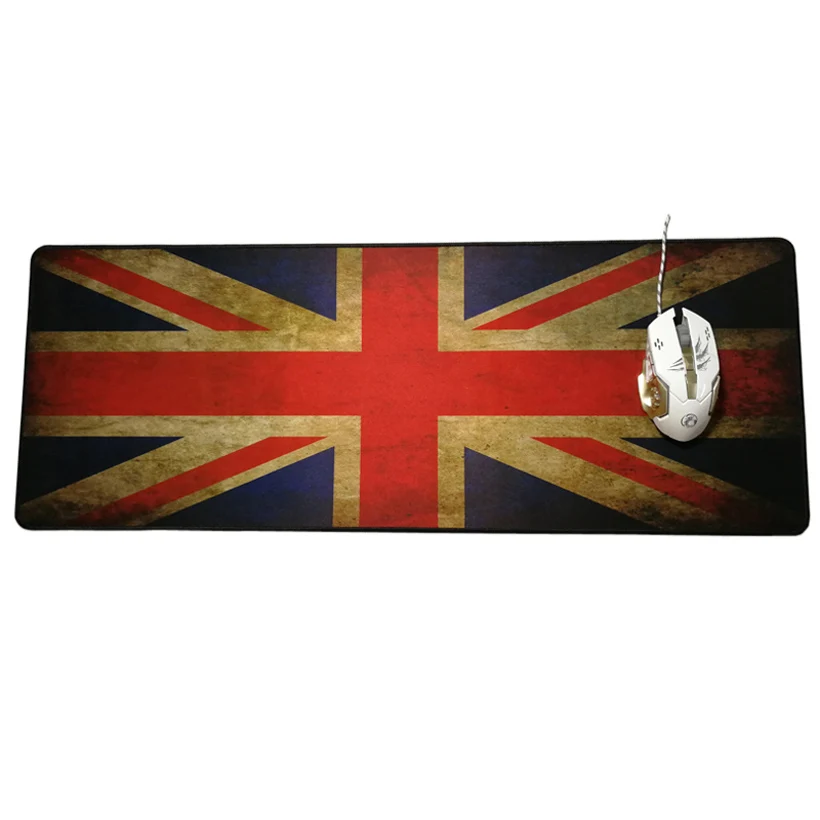 UK/US Flag Big Mouse Pad Gamer Player 300x800mm Large Gaming Mousepad Computer Desk Tablet Keyboard