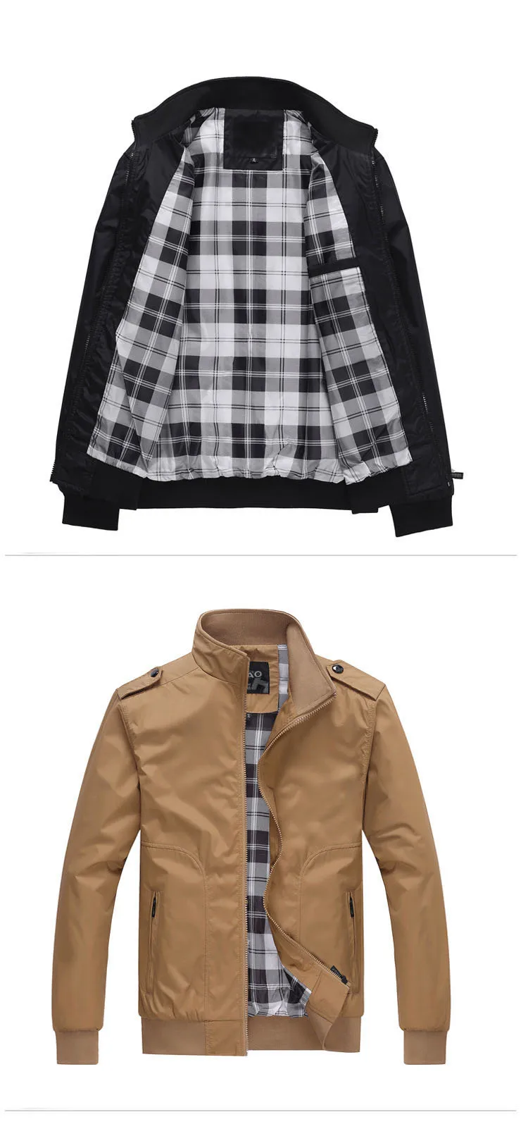 NaranjaSabor, весна-осень, новые мужские повседневные куртки, модные мужские одноцветные пальто, приталенная военная куртка, брендовая мужская верхняя одежда 4XL