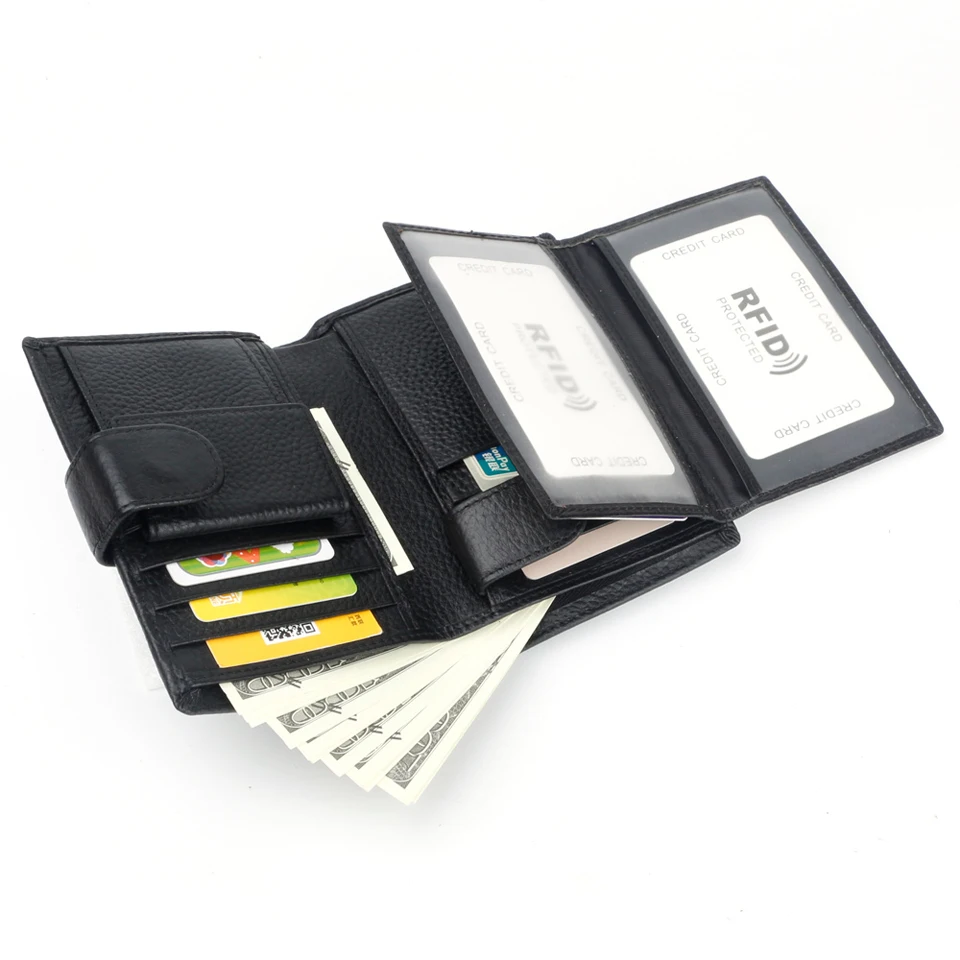Чехол для паспорта UMODIER из натуральной кожи мужской кошелек путешествий RFID с