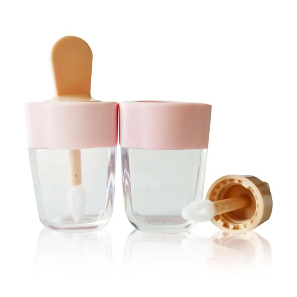 5 шт. милый тюбик для блеска для губ контейнеры-тубы баночки для крема DIY инструмент для макияжа косметический крем Прозрачный бальзам для
