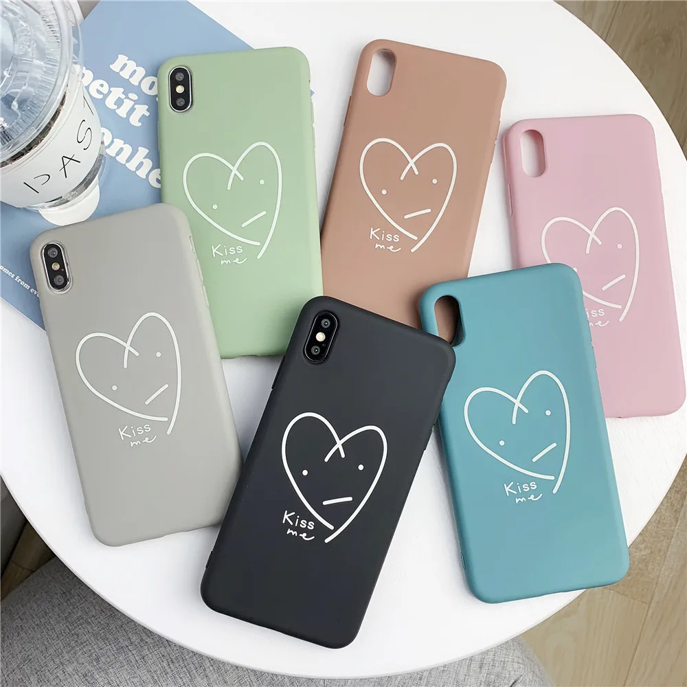

KISSCASE Soft Love Heart Phone Case For Huawei P30 P20 Pro Mate 10 Pro 10 20 Pro Luminous Cases For Honor 9 10 Capinhas Fundas