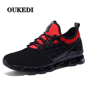 

OUKEDI Blade Warrior Running Shoes For Men Durable Dampping Outdoor Runner Sneakers Sport Shoes Men Spor Ayakkabi Erkek