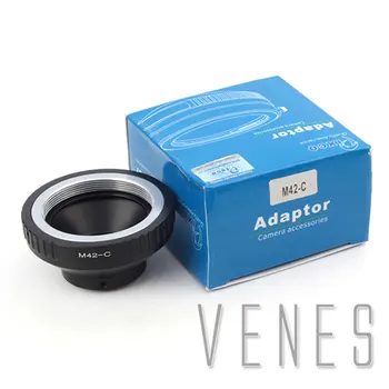 

VENES M42-C Mount, Adapter ring for M42 Lens to Suit for C Mount Camera, for C mount Film Movie Bolex Video Camera Adapter Ring