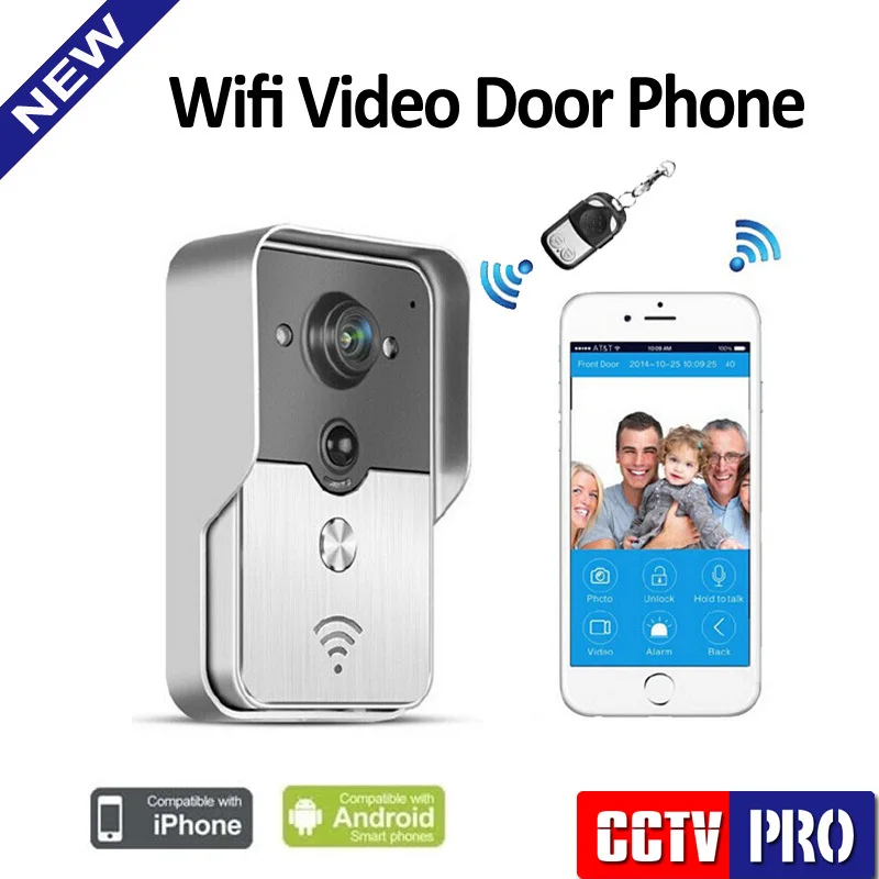 

Hot Brand Wifi Video Door Phone Bell Wireless Intercom Wifi 3G/4G Support IOS Android For iPad Smart Phone Tablet Unlock/Record