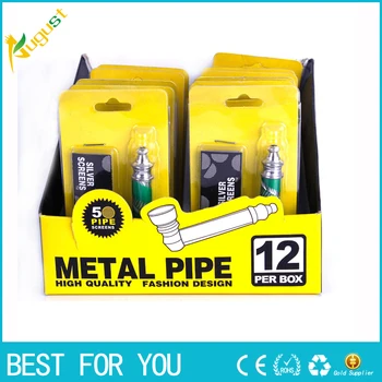 

10pcs/lot Mini metal pipe Aluminum alloy filter pipe Suction card filter mesh cigarette lighter smoking