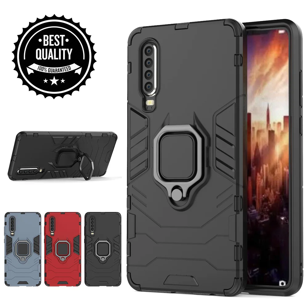 

For Huawei P30 Pro case Bracket Ring Magnetic Shockproof Hybrid Rugged Armor Phone Cover for Huawei P20 Pro P20 P30 Lite Case