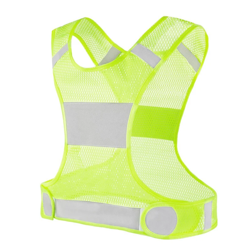

Outdoor Reflective Vest Night Running Cycling Belt Night Fluorescent Glow Security Sleeveless Visibility Jacket for Men Women