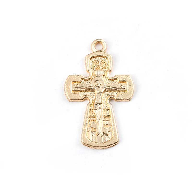 

10pieces / Orthodox retro Orthodox Cross Medal, Orthodox Rose Rosa Cross Medal Necklace Bracelet Medal. 31*20mm