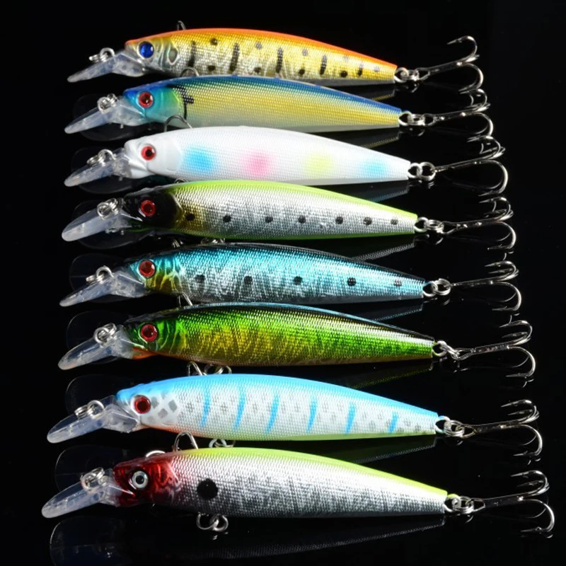 

2016 New Hot sell 8 color Minnow Fishing lure Bait 11cm / 15.2g Gifts bionic hard plastic lures pesca