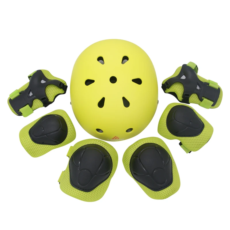 LANOVA 7Pcs/set Cycling Skating Skateboard Helmet Elbow Knee Pads Wrist Sport Children Bike Bicycle Roller Protect gear safety цена LANOVA 7Pcs/set Cycling Skating Skateboard Helmet Elbow Knee Pads Wrist Sport Children Bike Bicycle Roller Protect gear safety цены онлайн