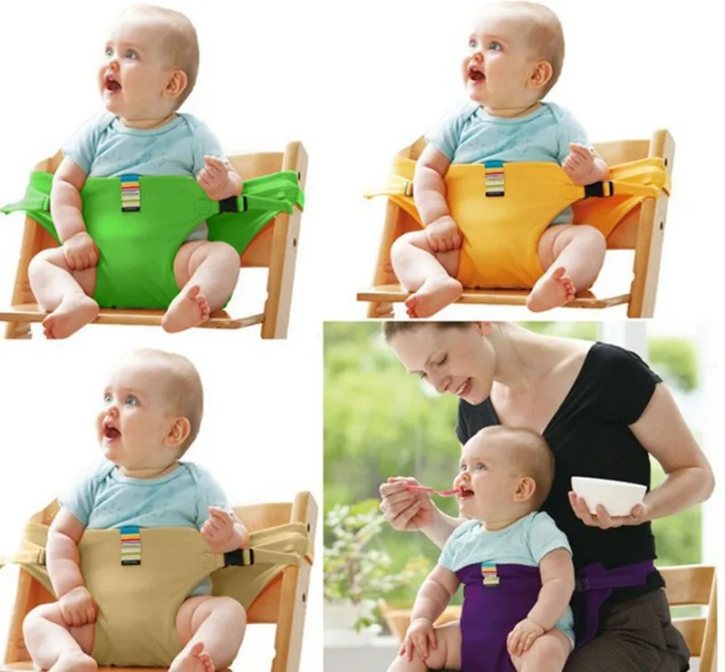 

Baby Dining Chair Safety Belt Portable Seat Lunch Chair Seat Stretch Wrap Feeding Chair Harness Baby Booster Seat