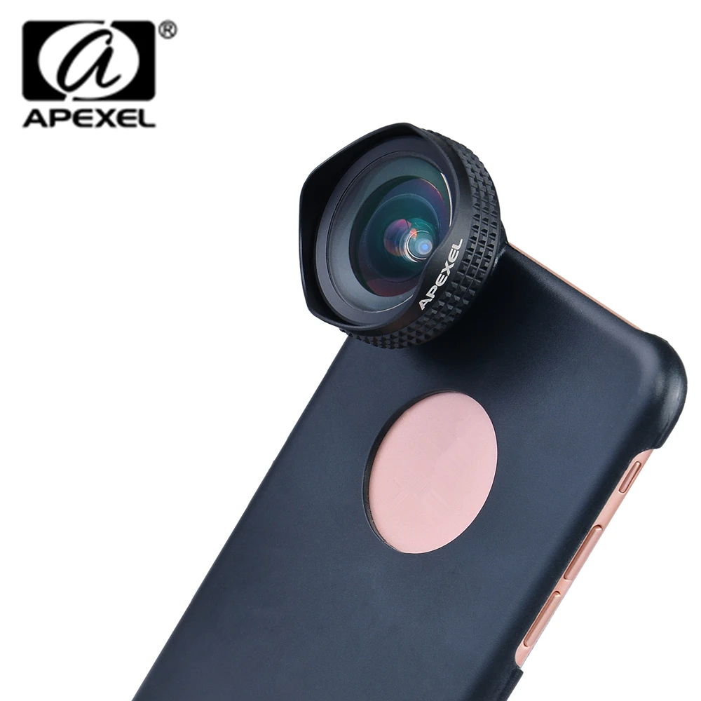 

Apexel Optic Pro Lens 18MM HD Wide Angle Cell Phone Camera Lens Kit 2X More Landscape for iPhone X 8 7 Samsung HTC Xiaomi & More