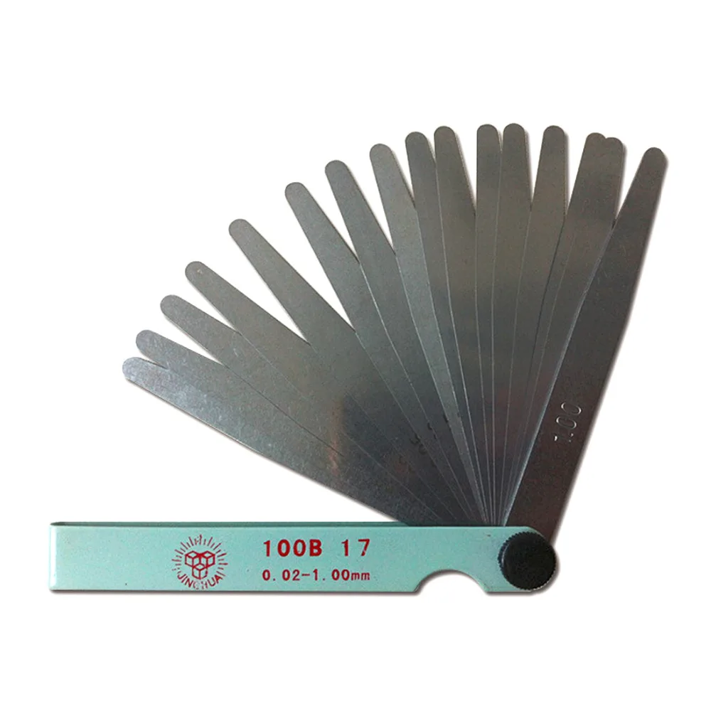 

Useful Metric Measurement 0.02 to 1mm 17 Blade Thickness Gap Metric Filler Feeler Gauge Measure Tool