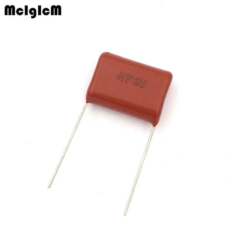 MCIGICM 200 pcs 450V 2.2uF CBB Polypropylene film capacitor pitch 22mm 225 | Электронные компоненты и
