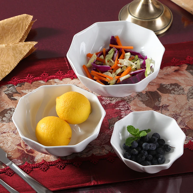 White ceramic bowl of soup creative Steamed Rice bowl Fresh Fruit font b Salad b font