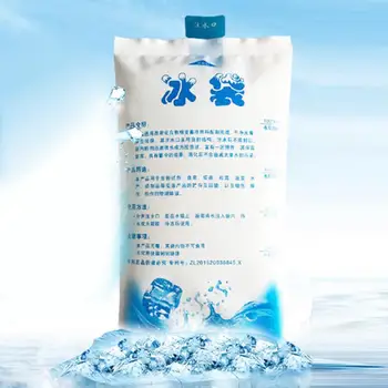 

1Pc Insulated Reusable Ice Bag Lunch Box Food Cans PE Cooler Ice Bag Multifunctional Water Injection Ice Bag Medical Ice Packs