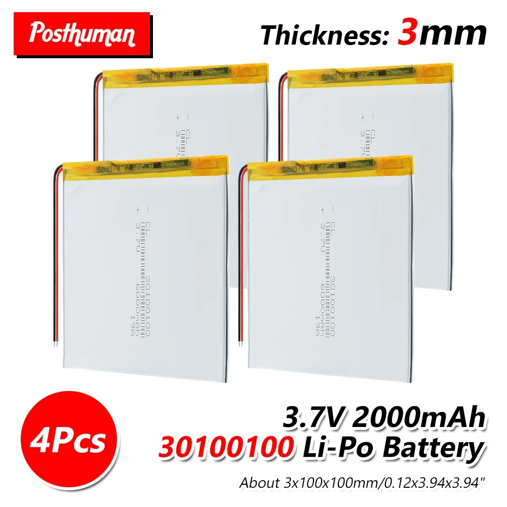 6000mah 3 7 v 30100100 литий ионная полимерная батарея Резервная мощность литиевая для