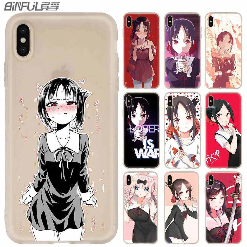 Силиконовый мягкий чехол для iPhone 11 12 Pro X XS Max XR iphone 8 7 6 Plus 5 5s SE Anime kaguya Sama 2020|Бамперы| |