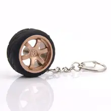 Красивый автомобильный стиль, популярный креативный автомобильный мини металлический обод колеса, брелок для ключей jy6