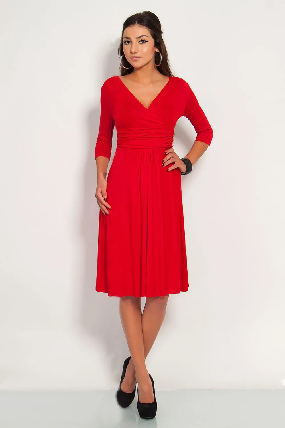 good quality cotton spring women dress sexy v neck long sleeve size 12 women dress