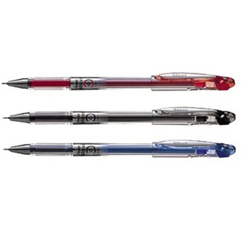 Pentel BG202 Япония Премиум жидкие чернила 0,25 мм гелевая ручка Slicci для письма быстросохнущая ручка с точным прочным наконечником 3 шт