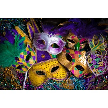 

Vinyl Party photography backdrops Mask Background for photo studio computer print children party Photocall 7x5ft