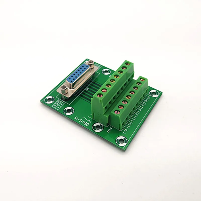 

D-SUB DB15 Female Header Breakout Board, Terminal Block, Connector.