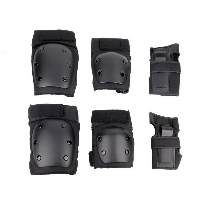 

6 pieces Pads Elbow Wrist Knee Pad for Outdoor Sports Protective Kit Inline Speed Skating Racing Cycling Skateboarding